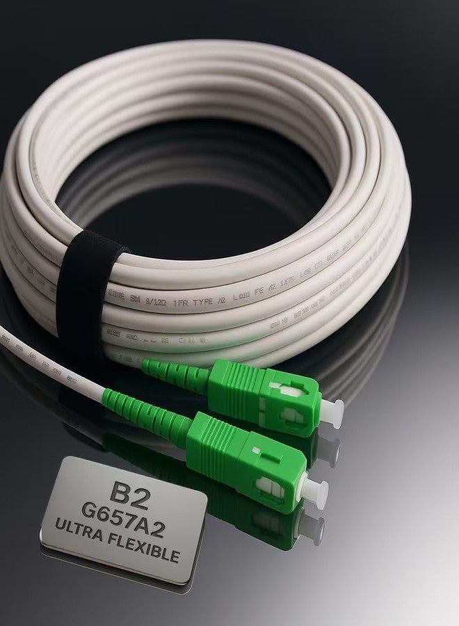Elfcam - 5m SC/APC to SC/APC Simplex Singlemode 9/125μm LSZH (5M) Fibre Optic Cable - Image 2