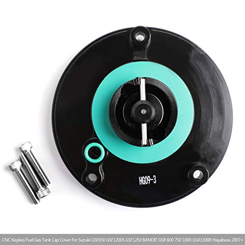 Areyourshop CNC Keyless Fuel Gas Tank Cap For SUZUKI GSXR 600/750/1000 GSR 600/750 03-18, Please check the Description for Exact Fitment Models - Image 4