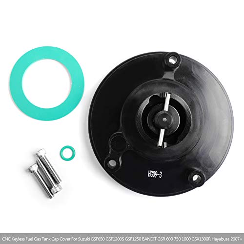 Areyourshop CNC Keyless Fuel Gas Tank Cap For SUZUKI GSXR 600/750/1000 GSR 600/750 03-18, Please check the Description for Exact Fitment Models - Image 3