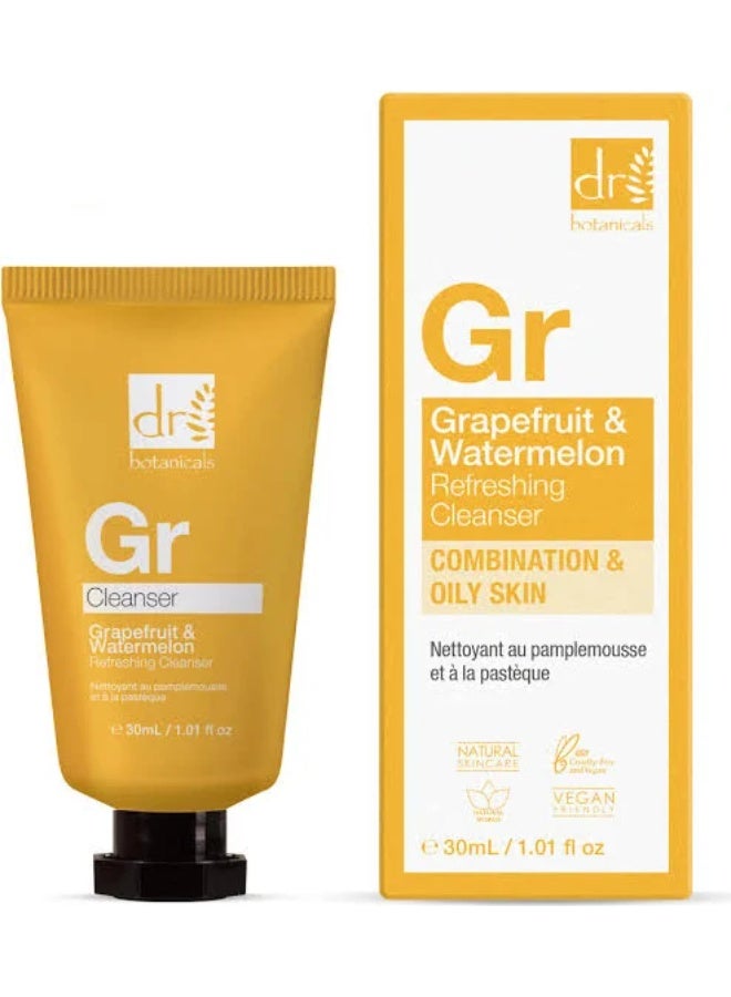 DR BOTANICALS Dr. Botanicals Apothecary Grapefruit & Watermelon Refreshing Cleanser 30ml - Image 4