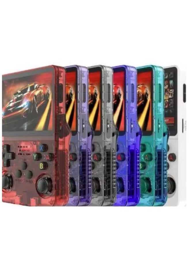 Generic R36S Portable Linux Retro Video Game Console with 64GB TF Card and 20,000+ Games, Retro Video Game Console with 3.5 Inch IPS Screen- orange - Image 2