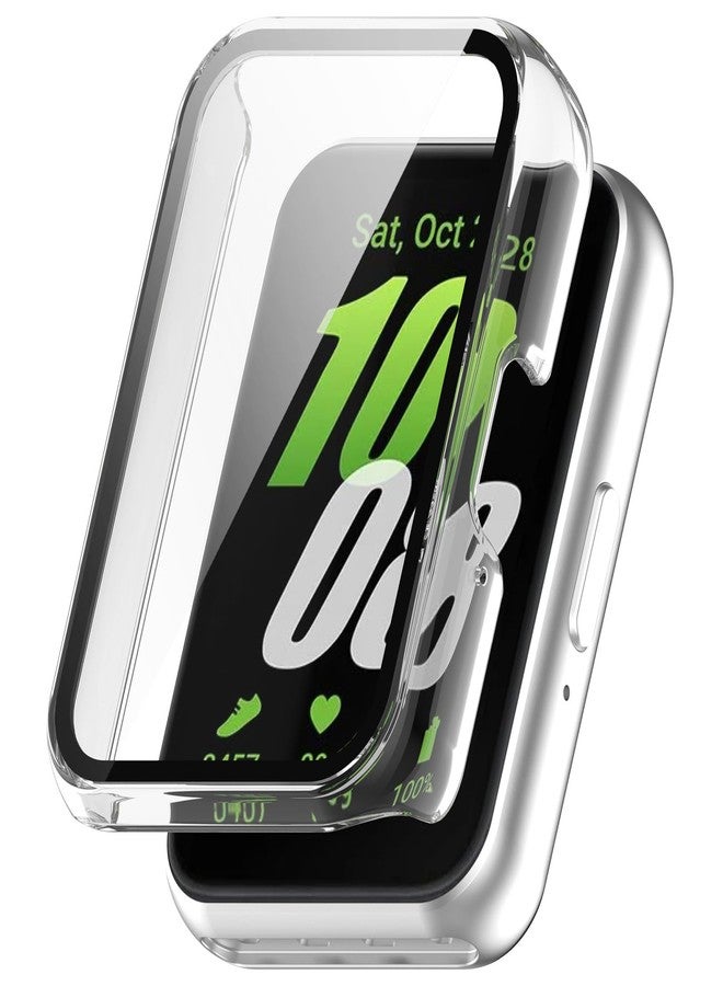 FanTEK Compatible for Samsung Galaxy Fit 3 Watch Case for Women Men, Scratch Resistant Shock Absorbing Case, Clear - Image 1
