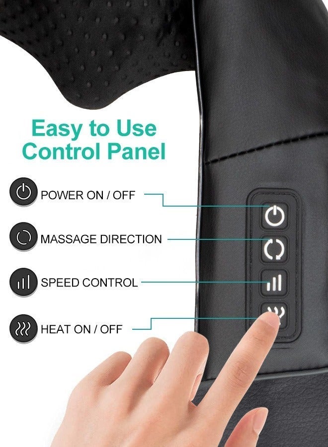 Medcursor Electric Neck and Back Massager with Heat Portable Deep Tissue 3D Kneading Pillow for Muscle Pain Relief Home Office Daily Use Mothers Day Gift - Image 3
