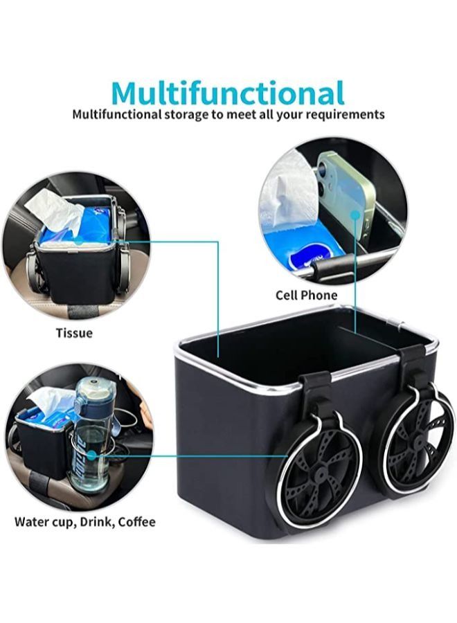 Vehicle-Mounted Tissue Coffee Cup Drink Holder Box Multifunctional Car Organizer for Cup and Bottles - Image 3