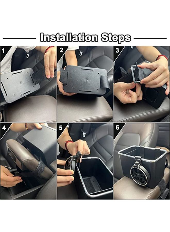 Vehicle-Mounted Tissue Coffee Cup Drink Holder Box Multifunctional Car Organizer for Cup and Bottles - Image 4