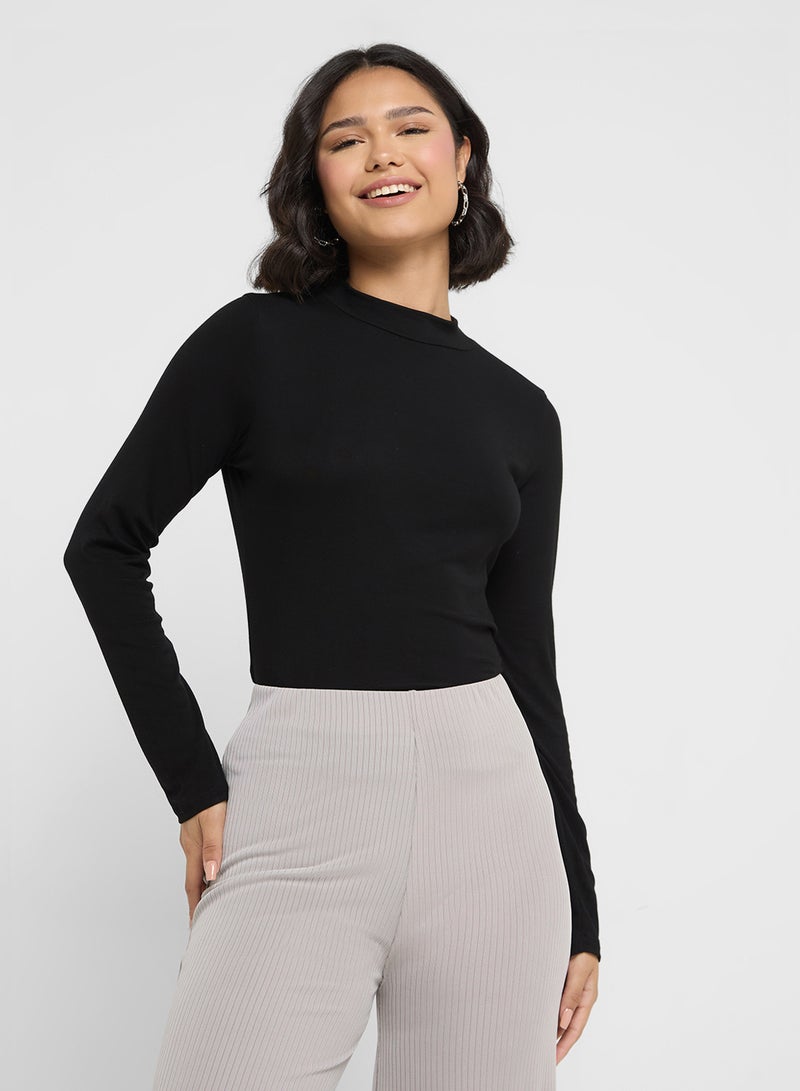Ginger Basics High Neck Long Sleeves Top  - Image 1