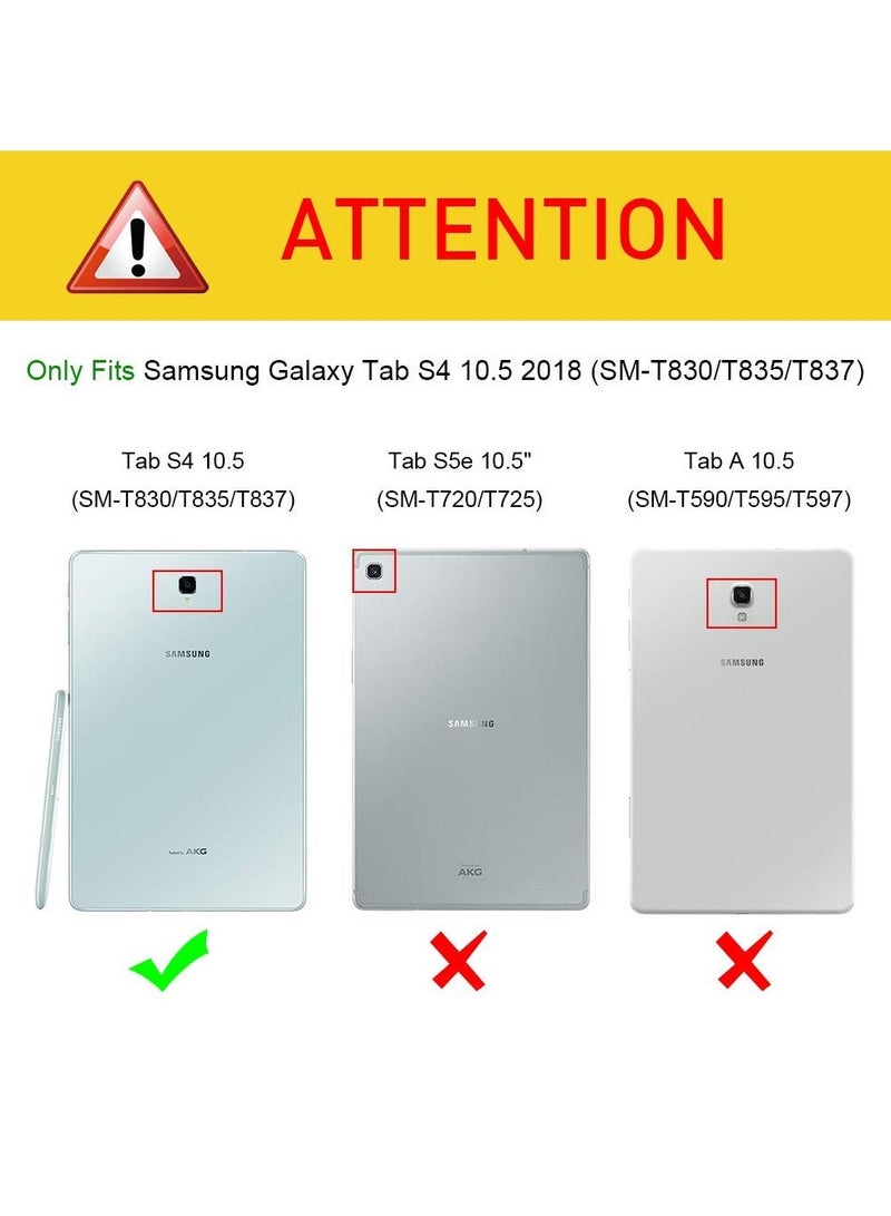 Samsung Galaxy Tab S4 Screen Protector Glass 9H Hardness Scratch Resistant Bubble Free Tempered Glass Screen Protector Only for Samsung Galaxy Tab S4 Tablet 10.5-inches (SM-T835)