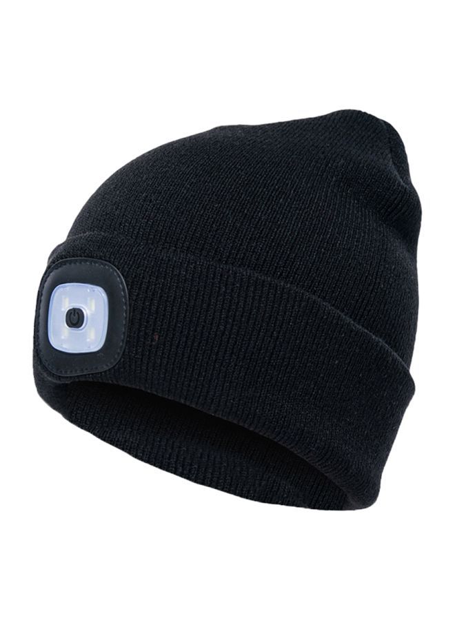 NIBEMINENT Acrylic Beanie Cap One Size Black 