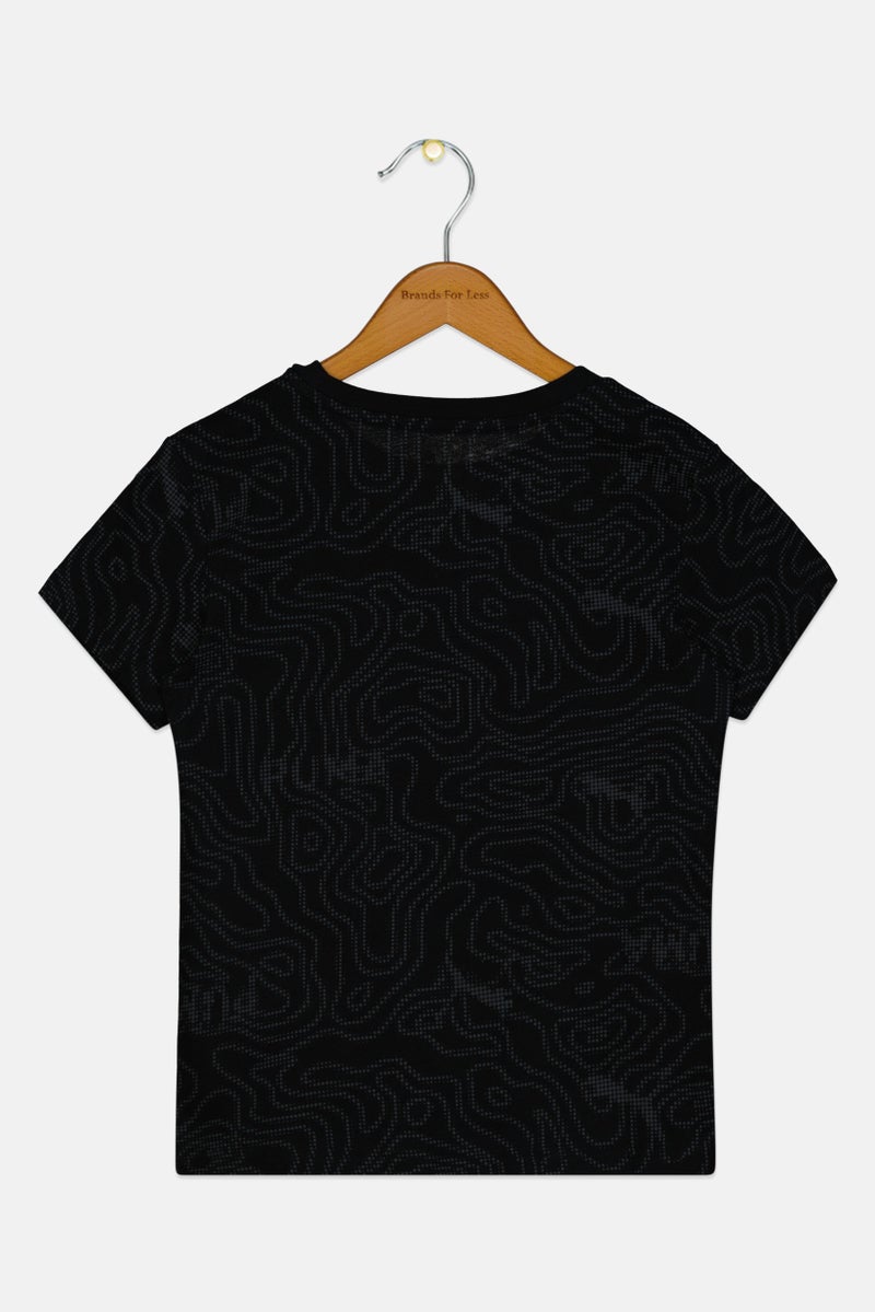 PUMA Kids Boy Short Sleeve Outdoor T-Shirt, Black - Image 3