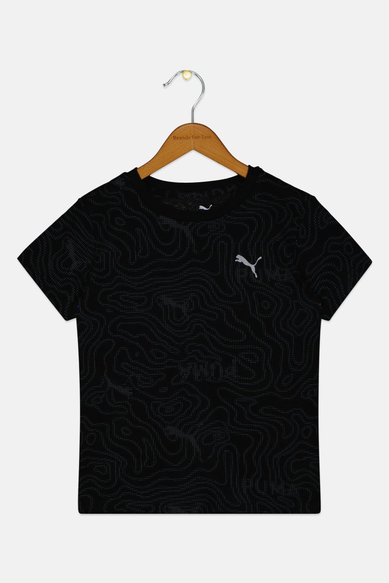 PUMA Kids Boy Short Sleeve Outdoor T-Shirt, Black - Image 2