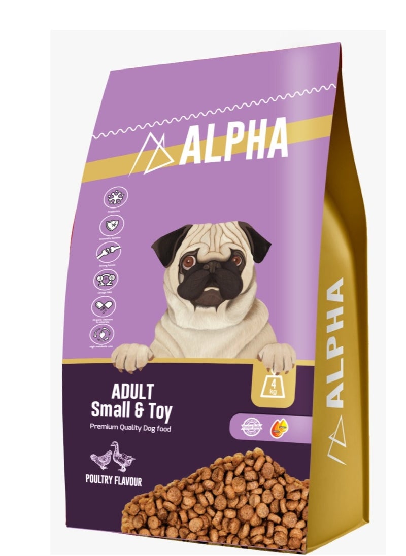 Alpha - dry food for adult dog small toy 4kg - Image 1