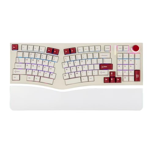 MechLands Feker Alice98 Ergonomic 98 Keys Custom Mechanical Keyboard, VIA Programmable, USB-C Wired Gaming Keyboard, Hot Swappable, 5 Layer Paddings, Control Knob, NKRO, RGB for Win/Mac (Beige) - Image 1