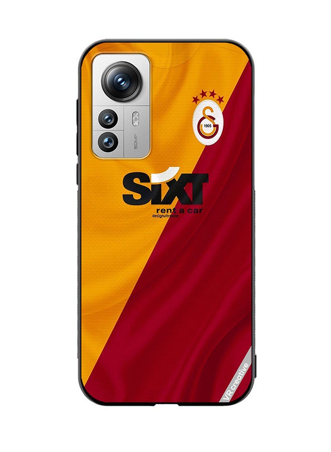 VR CREATIVE Protective Case Cover For Xiaomi 12 Pro Nike Galatasaray 2022 Home Kit Design Design Multicolour - Image 1
