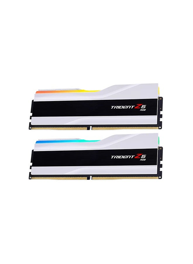 G.Skill Trident Z5 RGB Series 96GB (2x48GB), DDR5 Dual Channel Desktop Memory, 6400 MHz Memory Speed, CL32 CAS Latency, Intel XMP 3.0, 288-Pin, 1.35 Voltage, White | F5-6400J3239F48GX2-TZ5RW  - Image 3