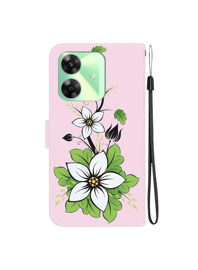 erorex Case For Realme C61 / C63 / Note 60 Crystal Texture Colored Drawing Leather Phone Case - Image 3