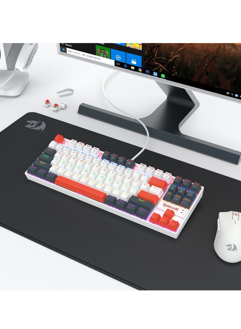 ريدراجون لوحة مفاتيح الألعاب الميكانيكية K552 WLR-R كمارا RGB قوس قزح مفتاح أحمر - Image 5