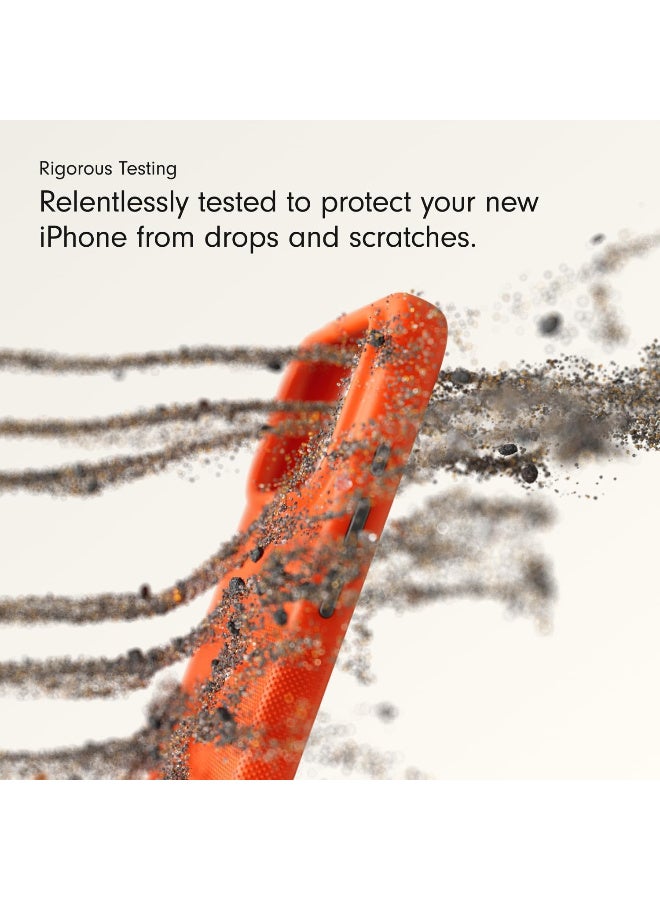 Ecosystem Beats iPhone 17 Pro Max cover Rugged Case support wireless charger & Camera Protection, Scratch & Drop Tested, Matte Texture with Microfiber Lining for iPhone 17 Pro Max (Orange) - Image 2
