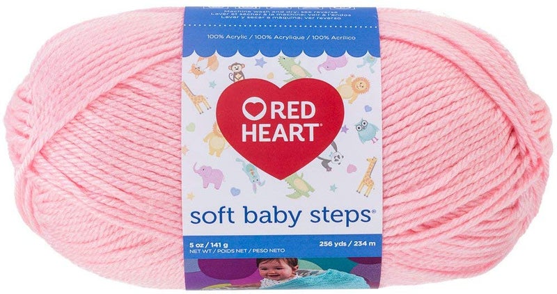Red Heart Soft Baby Steps Yarn Baby Pink E7469700
