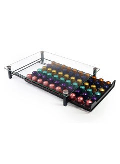 HomarKet Coffee Pod Holder Drawer Storage Coffee Capsules Kitchen Organizer Compatible with 60 Capsules Black Color  - Image 2
