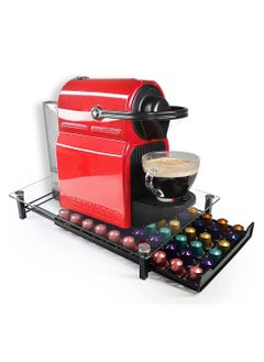 HomarKet Coffee Pod Holder Drawer Storage Coffee Capsules Kitchen Organizer Compatible with 60 Capsules Black Color  - Image 3