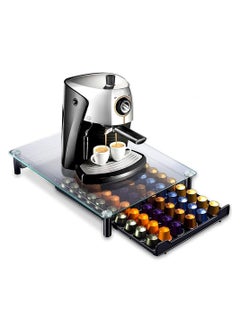 HomarKet Coffee Pod Holder Drawer Storage Coffee Capsules Kitchen Organizer Compatible with 60 Capsules Black Color  - Image 1