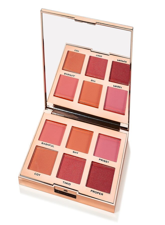 Skone Flushed & Flirtatious Make up Blush Palette - Blush Makeup as Eyeshadow, Blush, Highlighter in One Palette - Matte & Shimmer Glow of Pink & Peach Colors of Professional-grade Formula Cosmetics - Image 1