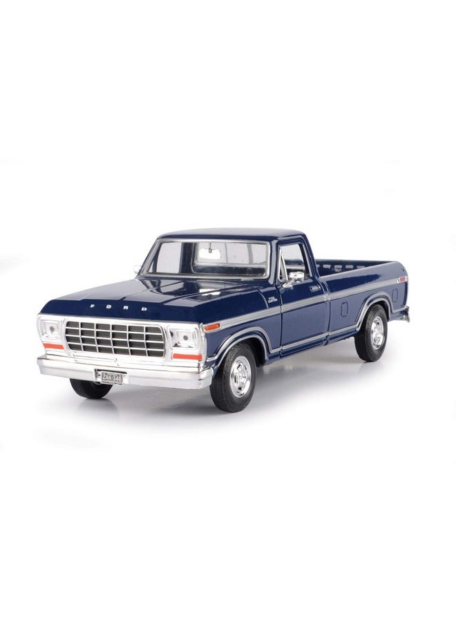 Motor Max - Motormax 1979 Ford F-150 Pickup Truck Dark Blue 1/24 Diecast Model Car - Image 1