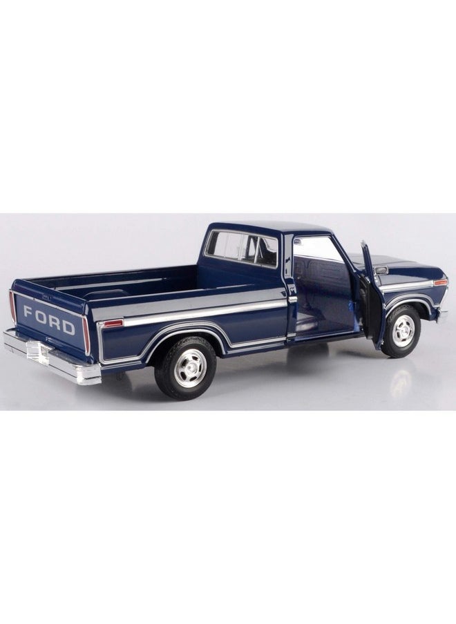 Motor Max - Motormax 1979 Ford F-150 Pickup Truck Dark Blue 1/24 Diecast Model Car - Image 1