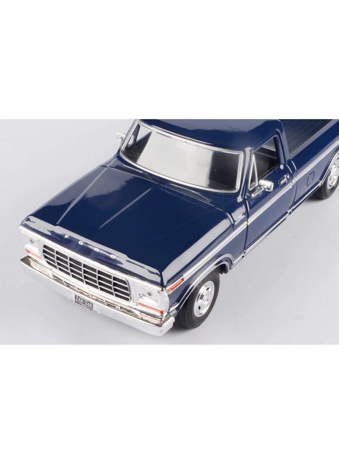 Motor Max - Motormax 1979 Ford F-150 Pickup Truck Dark Blue 1/24 Diecast Model Car - Image 1