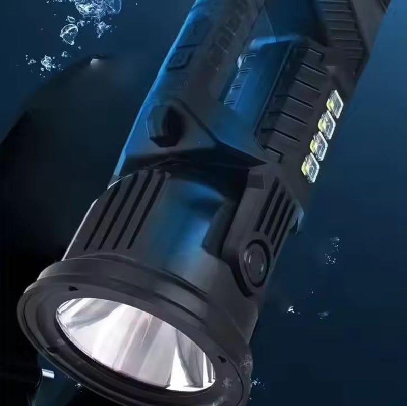 Glaceon Rechargeable Spotlight Flashlight, High Lumens Handheld Spotlight,LED Searchlight 6 Light Modes Foldable Tripod for During Hurricane,Emergency,Outages,Hunting, Hiking, Camping (GC-09) - Image 2