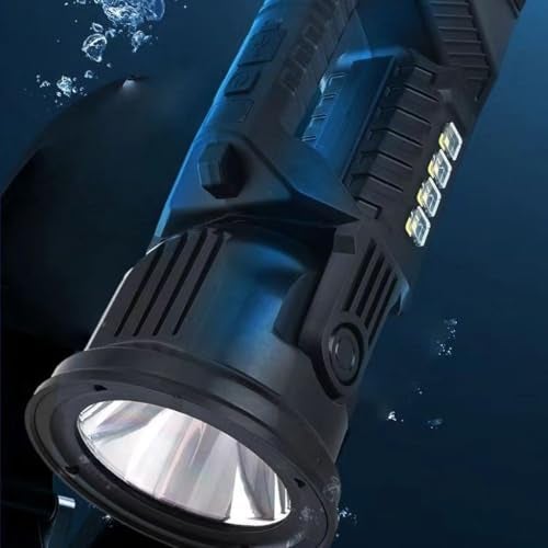 Glaceon Rechargeable Spotlight Flashlight, High Lumens Handheld Spotlight,LED Searchlight 6 Light Modes Foldable Tripod for During Hurricane,Emergency,Outages,Hunting, Hiking, Camping (GC-09) - Image 5