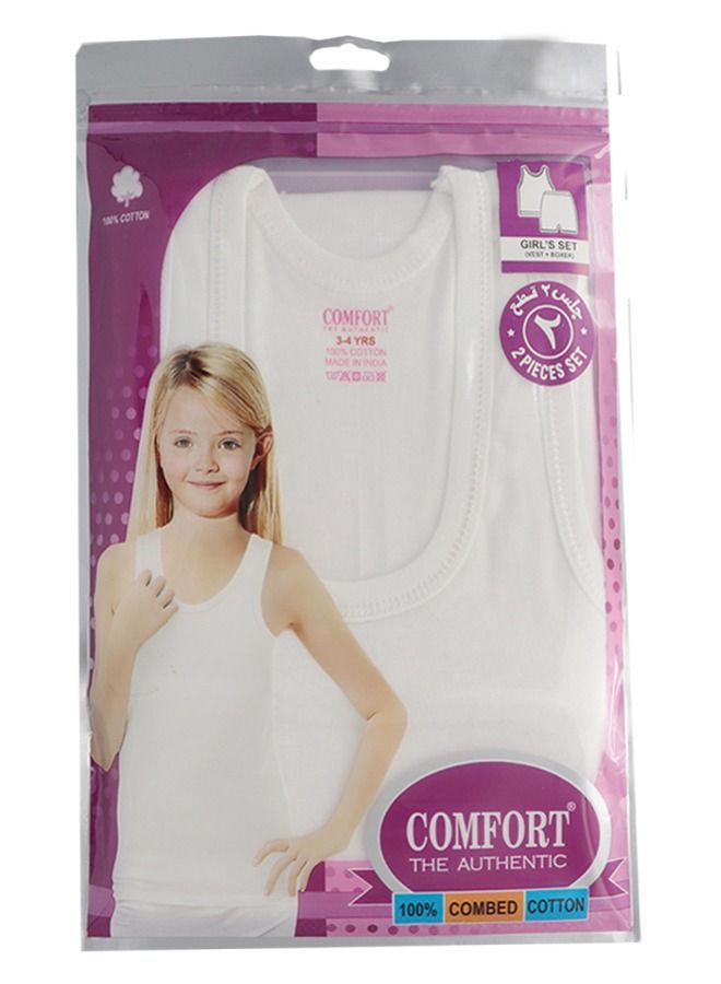 COMFORT THE AUTHENTIC طقم ملابس داخلية للبنات مكون من سترة ونصف بنطلون  - Image 1