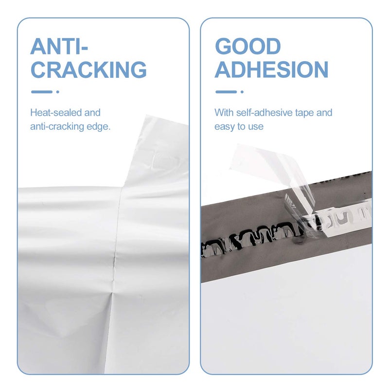 Metronic Poly Mailers 19x24 Inch 50 Pcs | Large Shipping Bags for Clothing, Small Business | Strong Thick Mailing Bags with Self Adhesive | Waterproof and Tear-Proof Large Package Bags in White - Image 2
