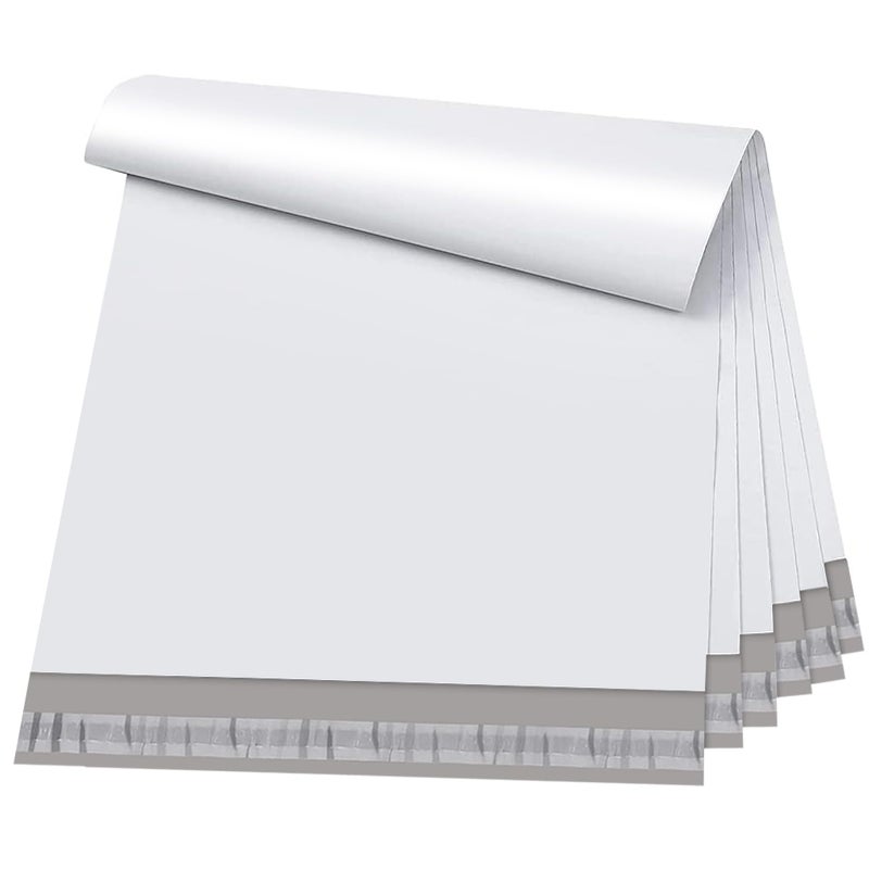 Metronic Poly Mailers 19x24 Inch 50 Pcs | Large Shipping Bags for Clothing, Small Business | Strong Thick Mailing Bags with Self Adhesive | Waterproof and Tear-Proof Large Package Bags in White - Image 1