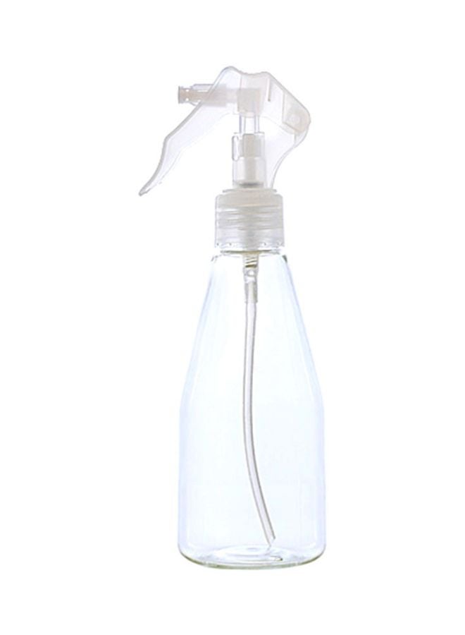 Plastic Spray Bottle Clear/White 18.6x5.5x5.5cm - Image 1