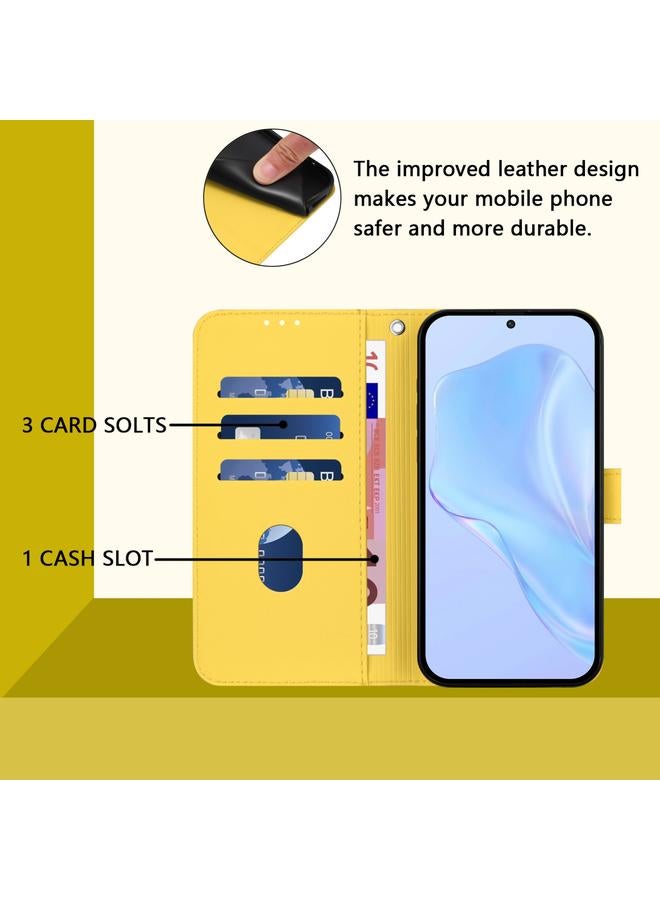 S-TOP Case For Oukitel C53 Skin Feel Solid Color Leather Phone Case with Lanyard - Image 4