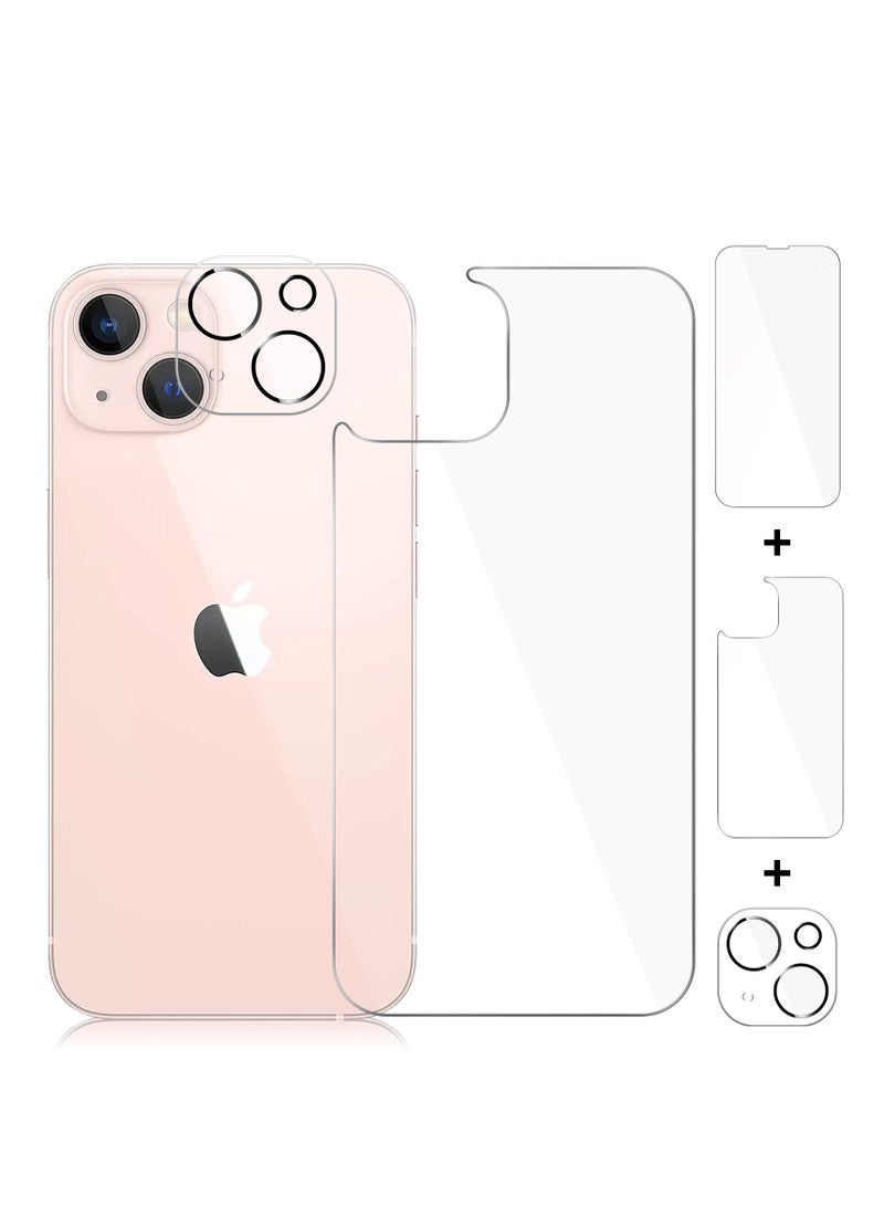 Screen Protector for iPhone 13,iPhone 13 Camera Protector, iPhone 13 Front and Back Screen Protector Tempered Glass [Anti-Scratch][New Version] Protective Film(6.1") - Image 1