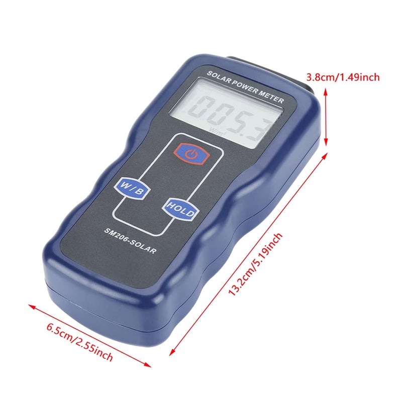 Handheld Solar Radiation Detector Sunlight Meter with Hold Function for Energy Research - Image 5