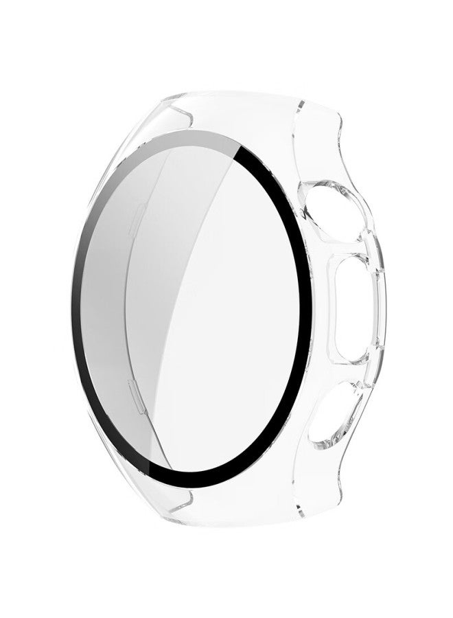 Kmaxai Compatible With Huawei Watch 5 42mm Dial Protective Film + Hard Case, Integrated Full Protection Cover, Screen Film Anti-scratch Anti-fingerprint Shatterproof Tempered Glass Film, Transparent - Image 3