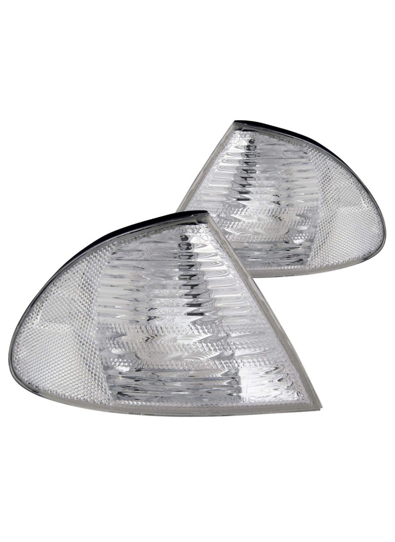 Anzo USA Anzo USA 521006 BMW Clear W/Amber Reflectors Cornering Light Assembly - (Sold in Pairs)  - Image 1