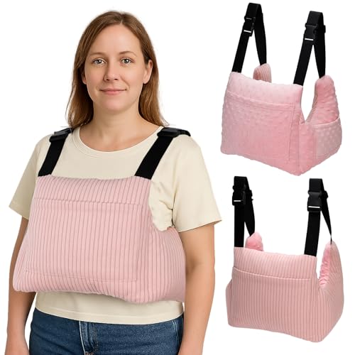 RoamReady Mastectomy Pillows, Post Mastectomy Must Haves, Hysterectomy Pillow Lumpectomy Recovery Supplies, Breast Surgery Pillow, Gifts for Women Help for Recovery and Rest, Pink - Image 1