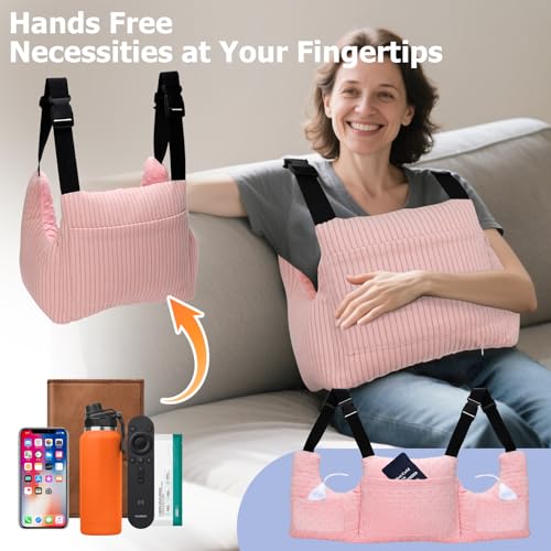 RoamReady Mastectomy Pillows, Post Mastectomy Must Haves, Hysterectomy Pillow Lumpectomy Recovery Supplies, Breast Surgery Pillow, Gifts for Women Help for Recovery and Rest, Pink - Image 3