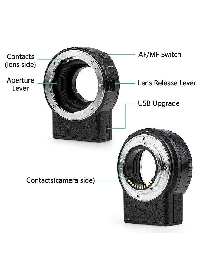 Viltrox NF-M1 Auto Focus Lens Mount Adapter Support VR EXIF Transmitting Compatible with Nikon F Mount Lens to Micro Four Thirds(MFT, M4/3) Camera  - Image 4