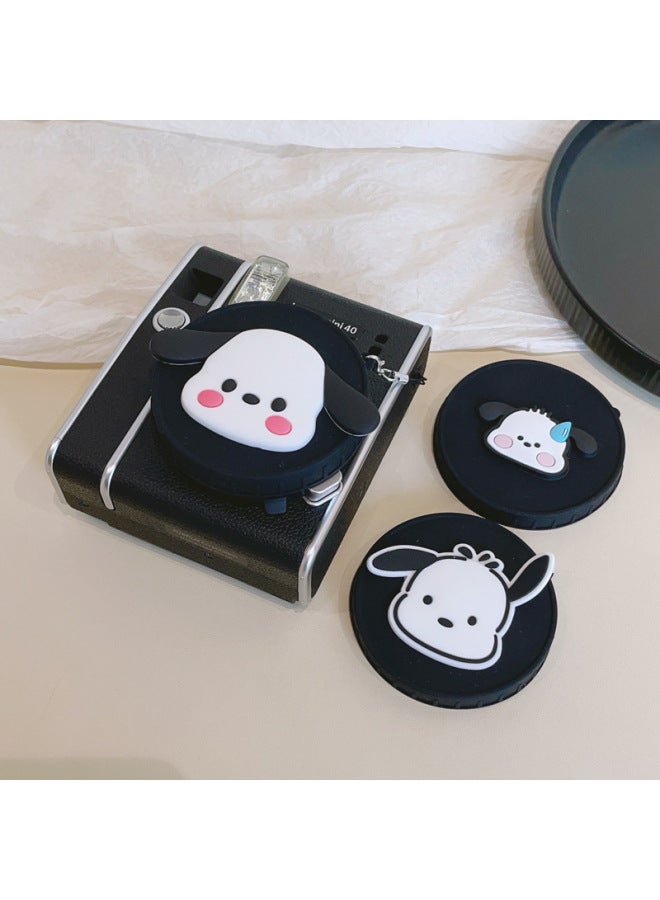 Suitable For Fuji Polonoid Instax Mini 40 Special Polonoid Silicone Lens Cover Portable Camera Cover-color:Mini40-strawberry Bear With Black Cover On Top Of Head - Image 3