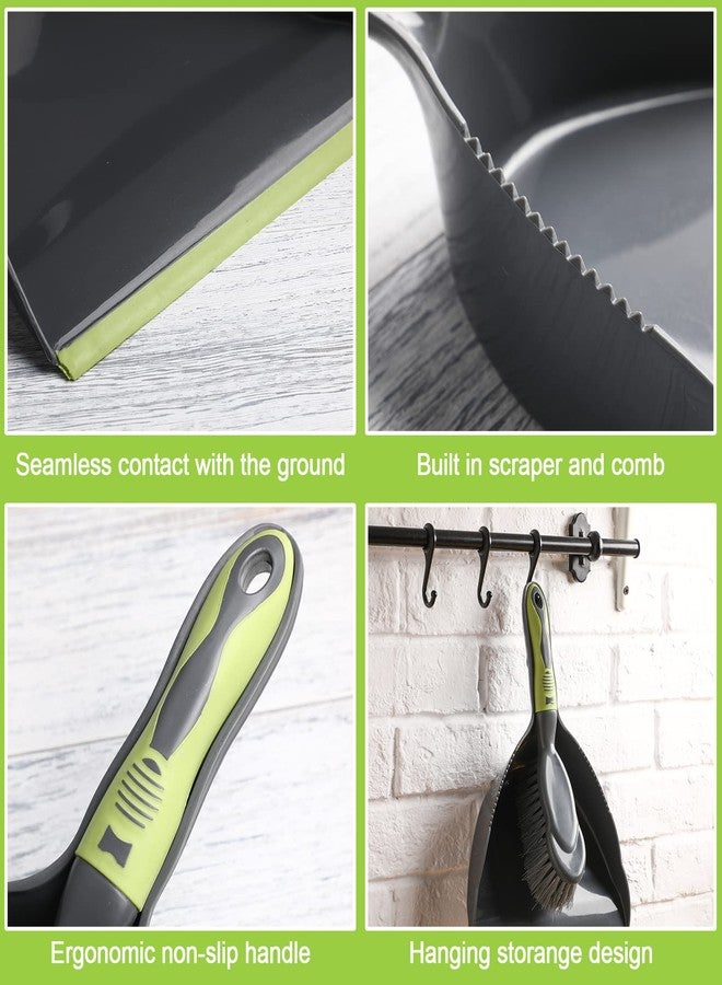 Zopeal 6 Set Dust Pan and Brush Set, Small Dustpan with Broom, Handheld Angle Broom and Dustpan Set for Home Room Kitchen Car Office Lobby Indoor Floor Cleaning - Image 3