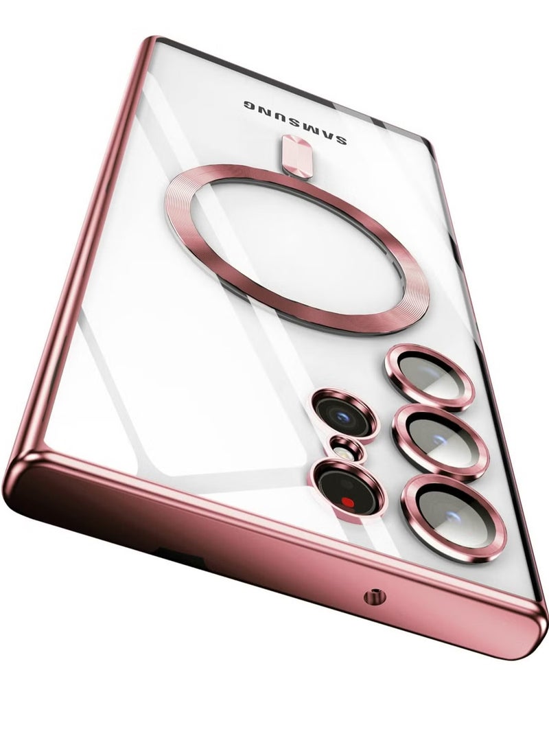 ELTRAZONE Samsung Galaxy S24 Ultra MagSafe Case – Clear Magnetic Case with Wireless Charging Support, Camera Lens Protection, Anti-Scratch, Shockproof [6.8 inch] - Image 1