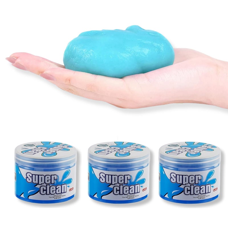 Arto Multipurpose Re-Usable Slime Gel Putty for Dirt, dust Cleaning for Home Windows, Gaps, car Interior, pc,Laptop,Keyboards,Mobile Phones, Earphones and Gadgets (Multicolor) (Pack of 3) - Image 4