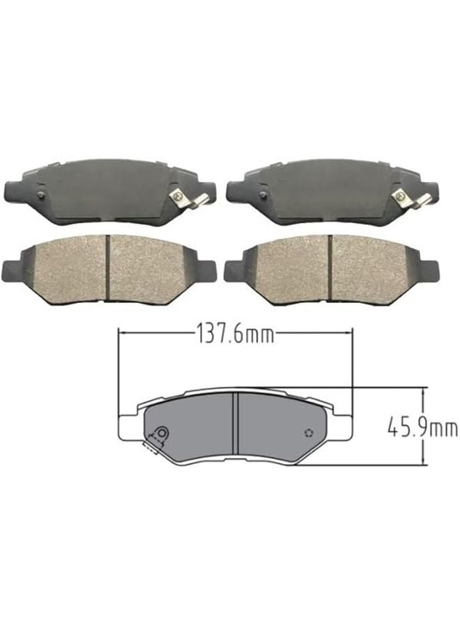 قطع غيار السيارات كاديلاك CTS SRX شيفروليه كامارو وسادات الفرامل الخلفية 55005 - Image 3