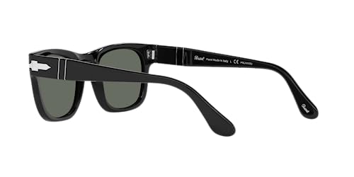 Persol PO3269S Square Sunglasses, Black/Green Polarized, 52 mm - Image 5