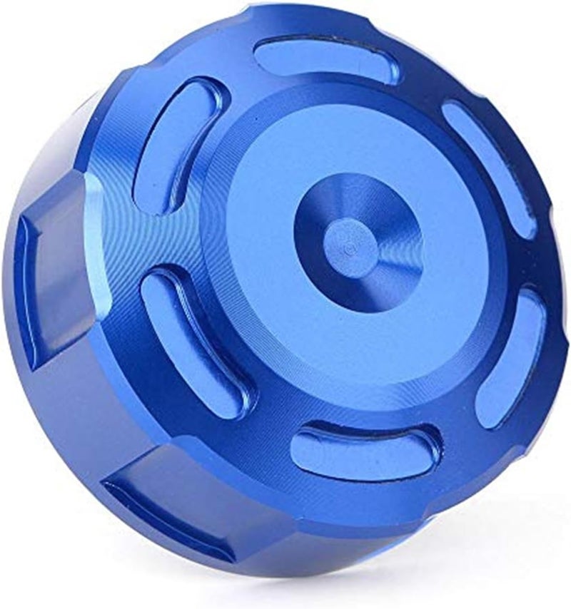 QASULER CNC Rear Brake Fluid Reservoir Cap - Blue - Image 1
